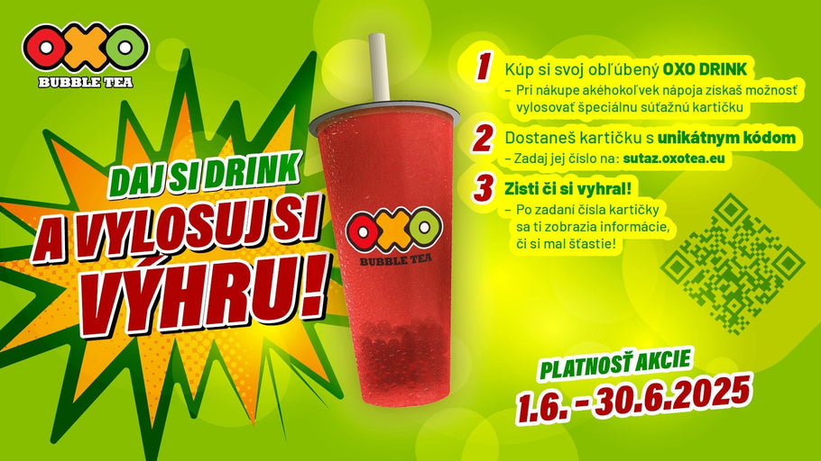 Čo môžeš vyhrať v súťaži Daj si drink a vylosuj si výhru!🧋
