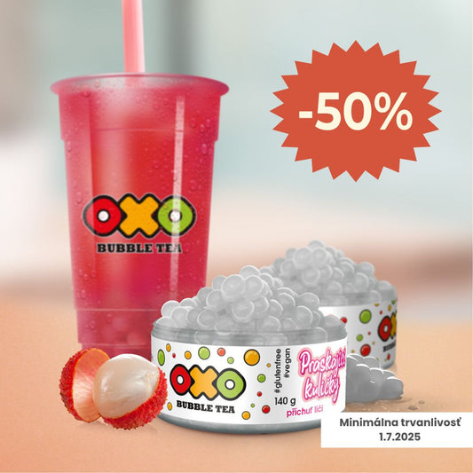 OXO Bubble Tea Praskajúce guličky – Liči