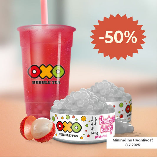 OXO Bubble Tea Praskajúce guličky – Liči