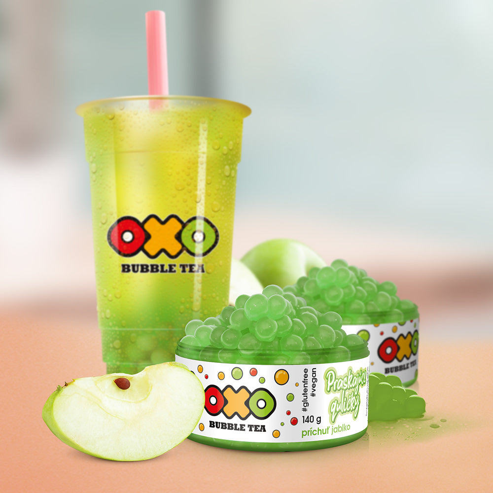 OXO Bubble Tea Praskajúce guličky – Jablko - oxoshopsk
