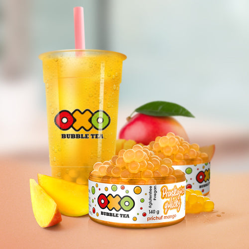 OXO Bubble Tea Praskajúce guličky – Mango - oxoshopsk